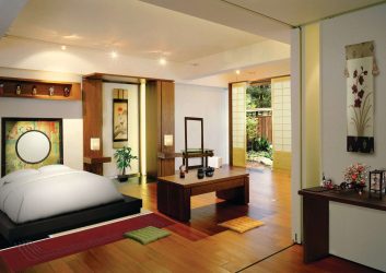 Дизайн на апартамента в японски стил: Успокой дома си. 220+ (Снимки) Интериори в различни стаи (кухня, хол, баня)