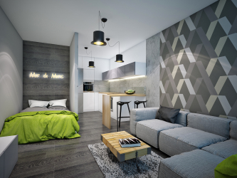 인테리어 리놀륨 - 바닥 커버링으로 간단하고 독창적 인 솔루션. 220+ (사진) 거실, 부엌, 침실에 대한 최고의 아이디어
