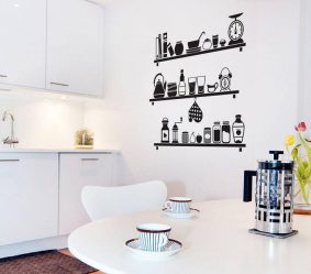 Do-it-yourself kitchen decor : 전문적으로 이슈에 접근하는 방법은 무엇입니까? 벽 장식, 에이프런, 천장에 대한 기존 아이디어 (200 개 이상의 사진)