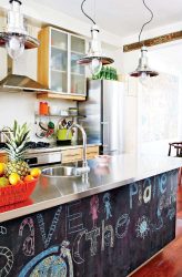 Tự trang trí nhà bếp: Làm thế nào để tiếp cận vấn đề một cách chuyên nghiệp? Ý tưởng ban đầu cho trang trí tường, tạp dề, trần nhà (hơn 200 hình ảnh)