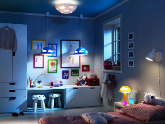 Comment choisir un lustre et des lampes dans la crèche pour le garçon et pour la fille? (180 + plafond photo, LED et inhabituel)