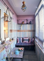 Comment équiper un petit balcon dans un appartement: élégant, beau, pratique? 190+ (Photos) Intérieurs avec finition