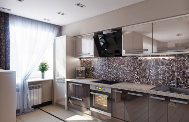 Mutfak için Apron Mozaiği (175+ Fotoğraf): Modern, kullanışlı, pratik. Cam, sedef veya metal mi?
