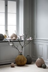 ¿Cómo cambian los jarrones decorativos de interior con flores? 130+ (Fotos) alto, elegante, hermoso
