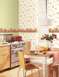 Moderne Tapeten für die Küche (240 + Foto): Katalog der Ideen
