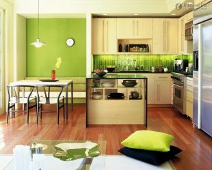 Papel de parede moderno para a cozinha (240 + Foto): Catálogo de idéias