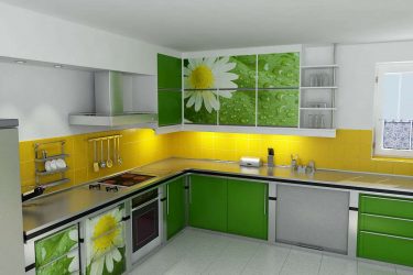 Papel pintado moderno para la cocina (240 + Foto): Catálogo de Ideas