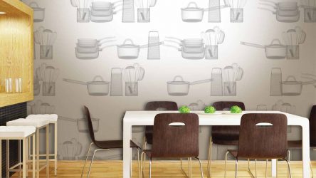 Mutfak için modern duvar kağıdı (240 + Fotoğraf): Fikir Kataloğu