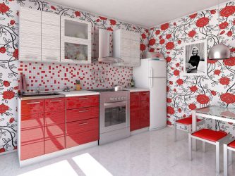 Kertas dinding moden untuk dapur (240 + Foto): Katalog Idea