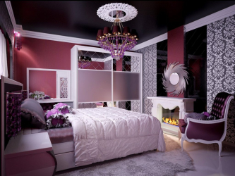 Papel tapiz de color lila en el diseño de la sala de estar, dormitorio y otras habitaciones. Combinaciones exitosas y combinaciones (90+ fotos)