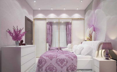 Ταπετσαρία λιλά χρώμα στο σχεδιασμό του σαλόνι, κρεβατοκάμαρα και άλλα δωμάτια. Επιτυχείς συνδυασμοί και συνδυασμοί (90+ Φωτογραφίες)
