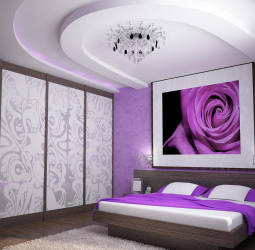 Behang lila kleur in het ontwerp van de woonkamer, slaapkamer en andere kamers. Succesvolle combinaties en combinaties (90+ foto's)