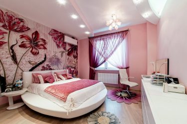Dormitor de perete combinat: 240+ fotografii de combinații frumoase de interior