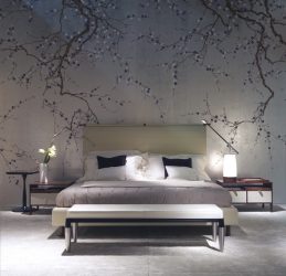 Combinaison de papier peint de chambre à coucher: 240+ photos de belles combinaisons intérieures