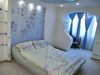 Комбинация от спални тапети: 240+ снимки на красиви интериорни комбинации