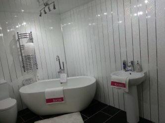 Concevez et terminez la salle de bain avec des panneaux en plastique 110+ Photo - Une façon rapide et économique de décorer