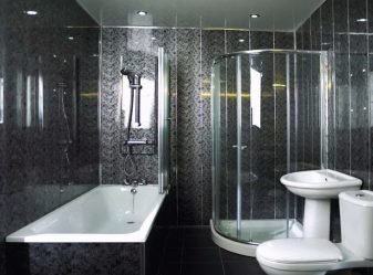 Design and finish the bathroom with plastic panels 110+ Photo - Fast and cheap way to decor