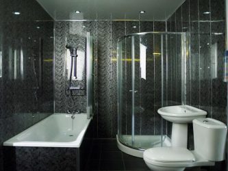 تصميم وإنهاء الحمام مع الألواح البلاستيكية 110+ صور - طريقة سريعة ورخيصة في الديكور