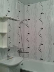 تصميم وإنهاء الحمام مع الألواح البلاستيكية 110+ صور - طريقة سريعة ورخيصة في الديكور