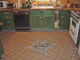 Piastrelle della cucina sul pavimento: oltre 150 foto dei segreti del bel design