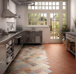 Küchenfliesen auf dem Boden: 150+ Fotos der Geheimnisse des schönen Designs