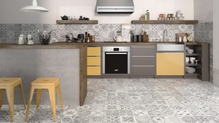 Πλακάκια κουζίνας στο πάτωμα: 150+ Φωτογραφίες από τα μυστικά του όμορφου σχεδίου