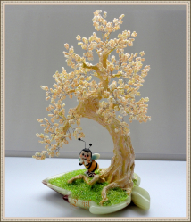 Kraftangan yang diperbuat daripada manik adalah asas untuk pemula dengan skema (pokok, bunga, gambar). Pelajaran kecantikan lakukan sendiri (190+ Foto)