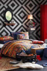 Design moderno del copriletto sul letto nella camera da letto - Beautiful and Stylish New (170+ Foto)