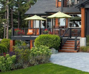 Schöne einstöckige Hausprojekte mit Terrasse (175+ Fotos). Merkmale der Platzierung auf der Website