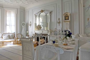 أسلوب بروفانس بتصميم داخلي حديث: 335+ صور من التصاميم الجميلة للرومانسيين وخبراء فرنسا (في الردهة / غرفة المعيشة / المطبخ)