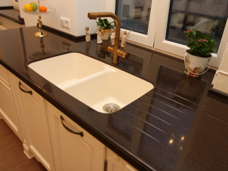 Stone Sinks - Eine schöne Ergänzung der Küche. 175+ (Foto) rund, eckig und eckig. Wähle mit uns