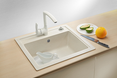 Stone sinks - A beautiful addition to the kitchen.175+ (Photo) round, square and corner. Choose with us
