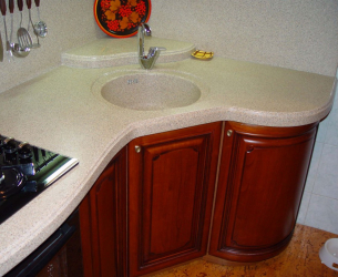 Bồn rửa đá - Một bổ sung đẹp cho nhà bếp. 175+ (Ảnh) tròn, vuông và góc. Chọn với chúng tôi