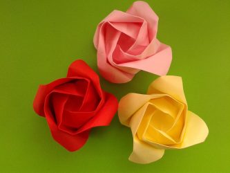 Cara membuat mawar dari kertas dengan tangan anda sendiri: Arahan langkah demi langkah untuk pemula (190+ Foto)