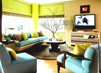 현대적인 유행 인테리어의 밝은 녹색 색상 조합 : 185+ (사진) 주방, 거실, 침실 용 디자인