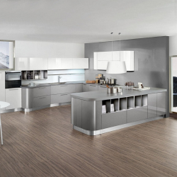 Cucina grigia: 50 sfumature di varianti interne. 250 + (foto) combinazioni nel design