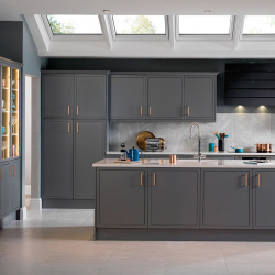 Dapur kelabu: 50 warna variasi dalaman. 250+ (foto) kombinasi reka bentuk