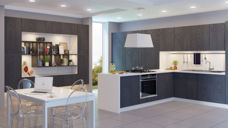 Cocina gris: 50 tonos de variaciones interiores. 250+ (foto) combinaciones en diseño