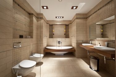 화장실과 결합 된 작은 욕실 (50+ 사진) : 독특한 공간 보정의 12 가지 방법