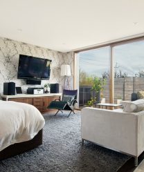 طرق تقسيم غرف النوم وغرفة المعيشة: 195+ صور أفضل أفكار التصميم مع أمثلة