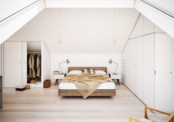 अद्भुत डिजाइन विचार। अटारी में बेडरूम: 200+ (फोटो) समकालीन शैली में अंदरूनी