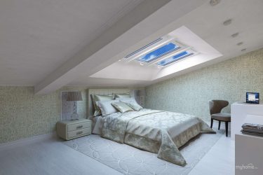أفكار تصميم مدهشة غرف نوم في العلية: 200+ (صور) التصميمات الداخلية بأسلوب معاصر