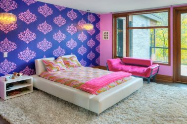 Chambre à coucher avec papier peint bicolore 210+ Photo: Des idées de design qui ne laisseront personne indifférent