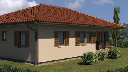 Exemples réussis de transformation de la façade de la maison à l'aide de volets pour fenêtres (bois, métal, plastique). Rendez-le simple et beau (+ Avis)