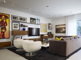 Moderne Wände im Wohnzimmer (über 370 Fotos): Moderner Raumstil