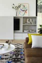 Moderna väggar i vardagsrummet (370+ bilder): Modern rumsstil