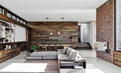 Moderne muren in de woonkamer (370+ foto's): moderne kamerstijl