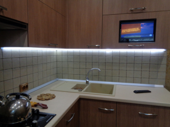التلفزيون في المطبخ - عملي ، أنيق ، أصلي (135+ صور). أفضل خيارات الإقامة