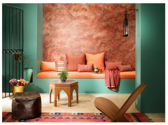 Terracotta-kleur in het interieur - van het begin tot het heden. 195+ (Foto's) Compatibiliteit van heldere kleuren
