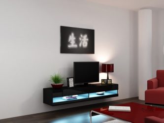 Nachttische im modernen Stil: 200+ (Foto) Ursprüngliche Ideen für TV (Ecke, Weiß, Glas)